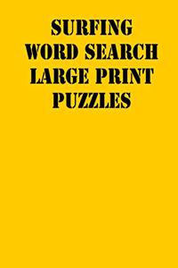 Surfing Word Search Large print puzzles