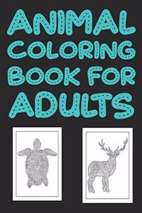 Animal Coloring Book For Adults