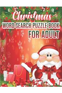 Christmas Word Search Puzzle book For Adult