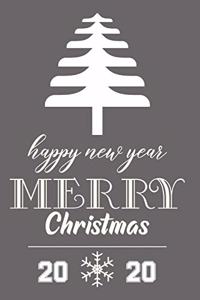 Happy New Year Merry Christmas 2020 Notebook