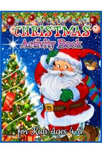 Christmas Activity Book for Kids Ages 4-8