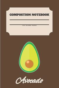 Avocado Composition Notebook 120 Pages