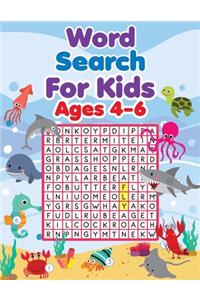 Word Search For Kids Ages 4-6