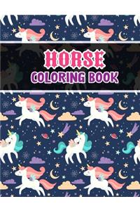 Horse coloring book