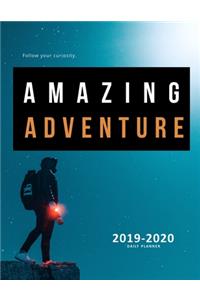 Planner July 2019- June 2020 Adventure Monthly Weekly Daily Calendar