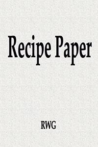 Recipe Paper