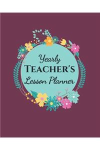 Yearly Teacher's Lesson Planner