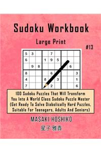 Sudoku Workbook-Large Print #13