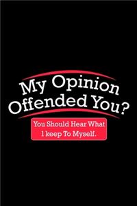 My Opinion Offended You? You Should Hear What I Keep To Myself