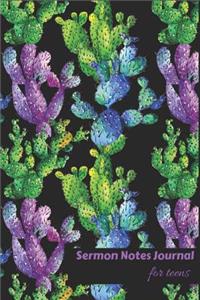Sermon Notes Journal for Teens