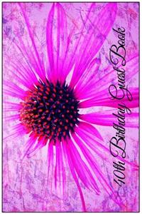 40th Birthday Guest Book