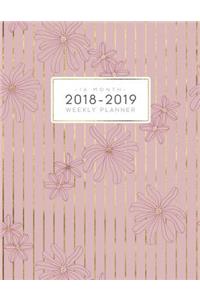 16 Month 2018-2019 Weekly Planner