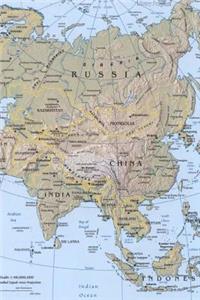 Modern Day Relief Map of Asia Journal