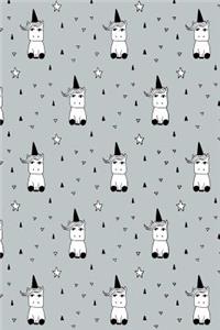 Bullet Journal Notebook Cute Little Unicorns Pattern 7