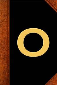 Monogram O Personalized Journal Custom Monogram Gift Idea Letter O Vintage Style