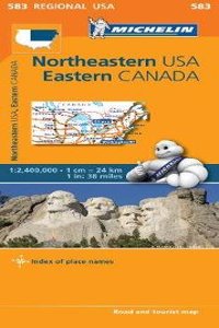 Northeastern USA, Eastern Canada - Michelin Regional Map 583