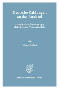 Deutsche Zahlungen an Das Ausland