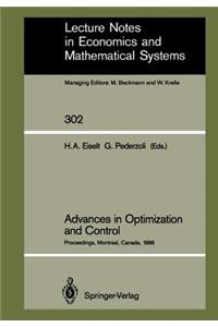 Advances in Optimization and Control