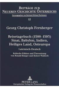 Reisetagebuch (1588-1593) Sinai, Babylon, Indien, Heiliges Land, Osteuropa