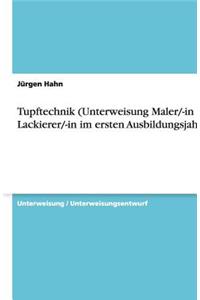 Tupftechnik (Unterweisung Maler/-in und Lackierer/-in im ersten Ausbildungsjahr)