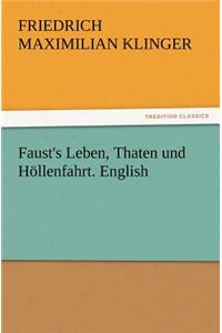 Faust's Leben, Thaten und Höllenfahrt. English