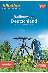Deutschland Radfernwege Attraktivsten Radtouren + Map