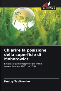 Chiarire la posizione della superficie di Mohorowicz