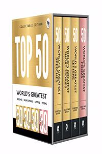 Top 50 World's Greatest Short Stories, Speeches, Letters & Poems, Collectable Edition (Box Set of 4 Books)