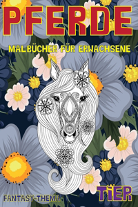 Malbücher für Erwachsene - Fantasy-Thema - Tier - Pferde