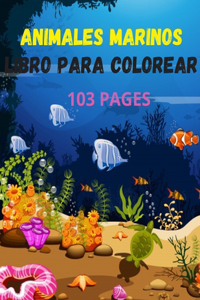 animales marinos Libro para colorear