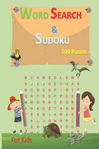 Word Search & Sudoku 100 Puzzle For Kids Ages 5-12