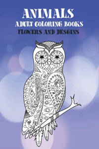 Adult Coloring Books Flowers and Desgins - Animals