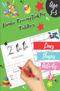 Number tracing Book For Toddlers Age 3-5