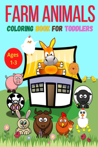 Farm Animals Coloring book for Toddlers