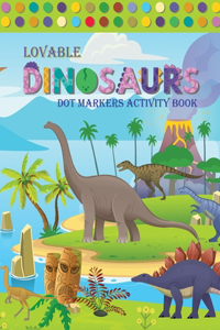 Lovable Dinosaur Dot Markers Activity Book
