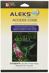 Aleks 360 Access Card (11 Weeks) for College Algebra Essentials