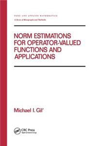 Norm Estimations for Operator Valued Functions and Their Applications