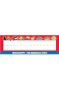 Mississippi Nameplates - Pack of 36