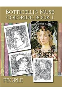 Botticelli's Muse Coloring Book 1