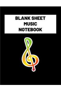 Blank Sheet Music Notebook