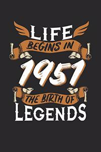 Life Begins in 1951 the Birth of Legends