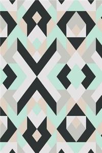 Black and White Geometric Design Notebook
