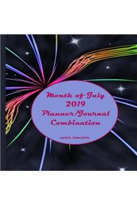 Month of July 2019 Planner/Journal Combination