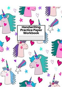 Handwriting Practice Paper Workbook