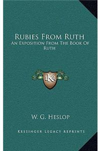 Rubies From Ruth