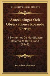Anteckningar Och Observationer Rorande Norrige