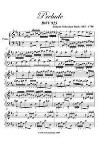 Prelude Bwv 925 Easy Piano Sheet Music