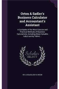 Orton & Sadler's Business Calculator and Accountant's Assistant