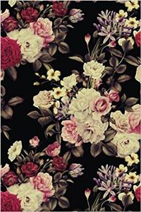 Black Vintage Floral Bouquet Journal