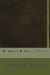 Robert's Rules of Order